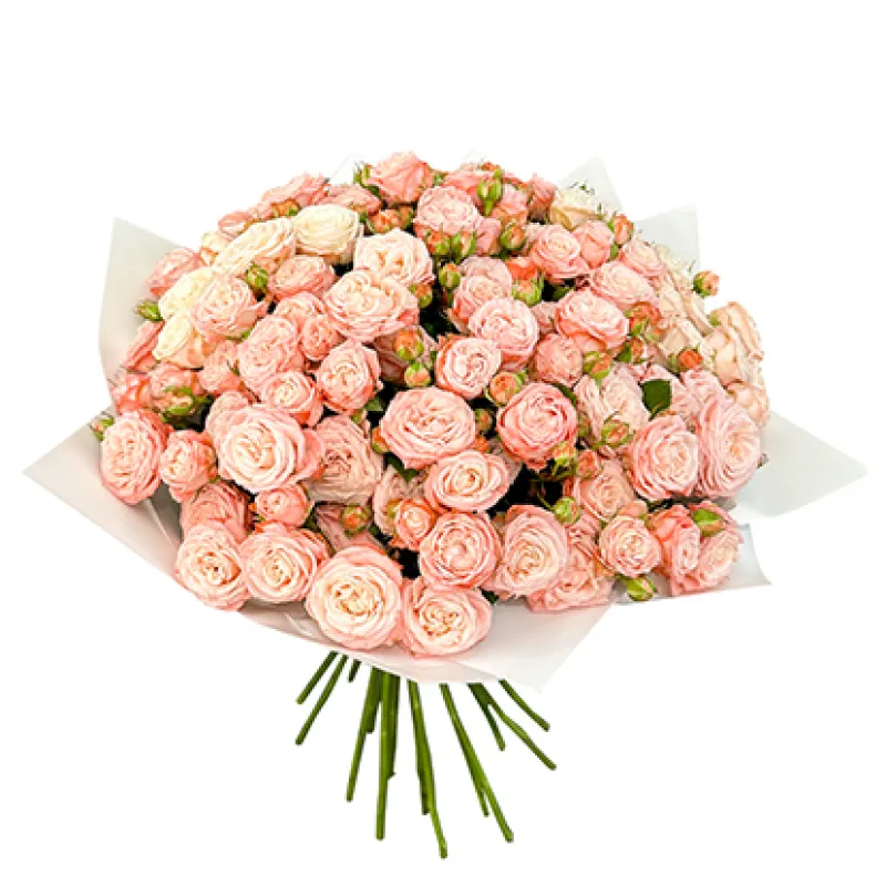 Букет из 29 кустовых роз, доставка Паратунка (Камч. Кр.)
